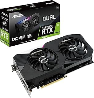 ASUS Placa De Video Geforce Rtx 3060ti Dual Oc V2 8gb Gddr6 256-bit Dual-rtx3060ti-o8g-v2, 90YV0G1J-M0NA00 