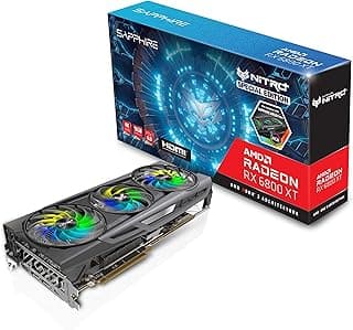 Placa de vídeo para jogos Sapphire 11304-01-20G Nitro+ AMD Radeon RX 6800 XT SE PCIe 4.0 com 16GB GDDR6 