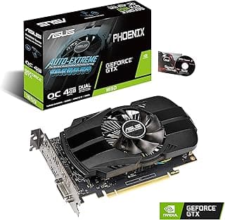 ASUS Placa gráfica GeForce GTX 1650 4GB Phoenix Fan Overclocked Edition HDMI DP DVI (PH-GTX1650-O4G) 